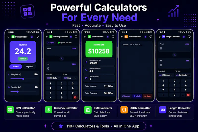Tooler: Calculators and Tools screenshot 6