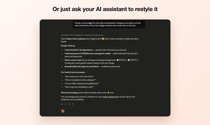 N8N Chat UI screenshot 9