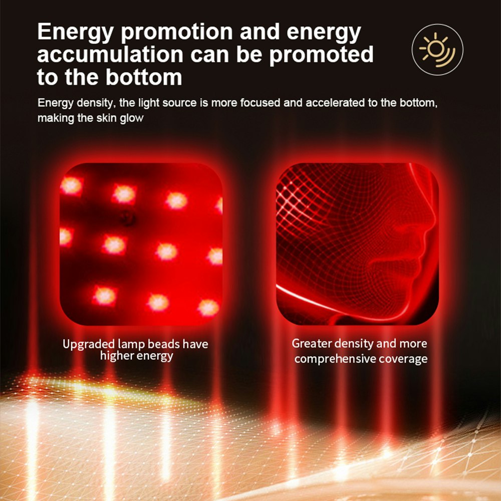 وسائط قناع الجمال السيليكون LED - تقنية العلاج LED ، مادة السيليكون الخفيف الناعم 2