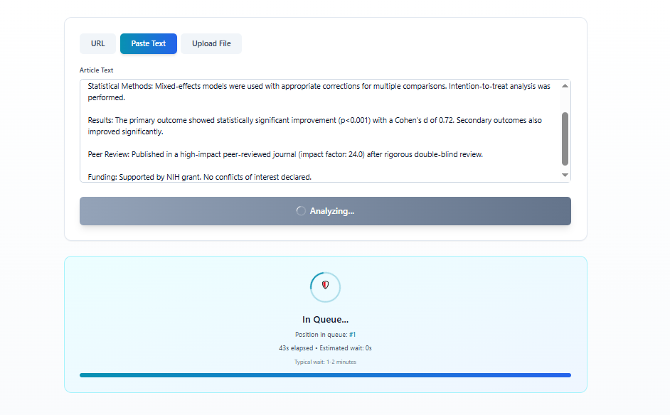 VerifyScience  - Screenshot 2 showing product features and functionality