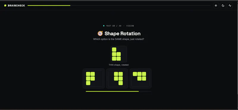 Braincheck screenshot 2