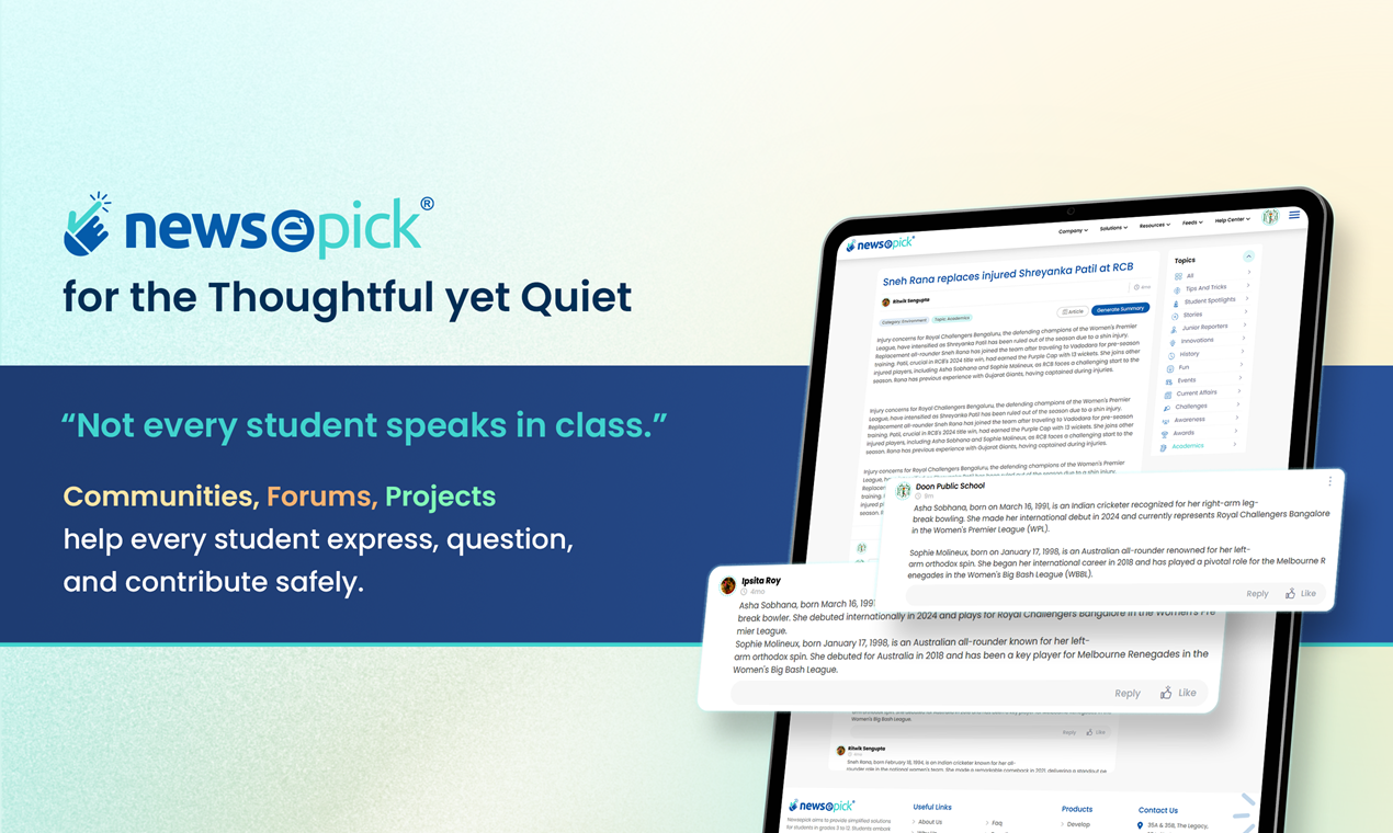 Mídia 4 de Newsepick - Ambiente de aprendizado colaborativo para escolas