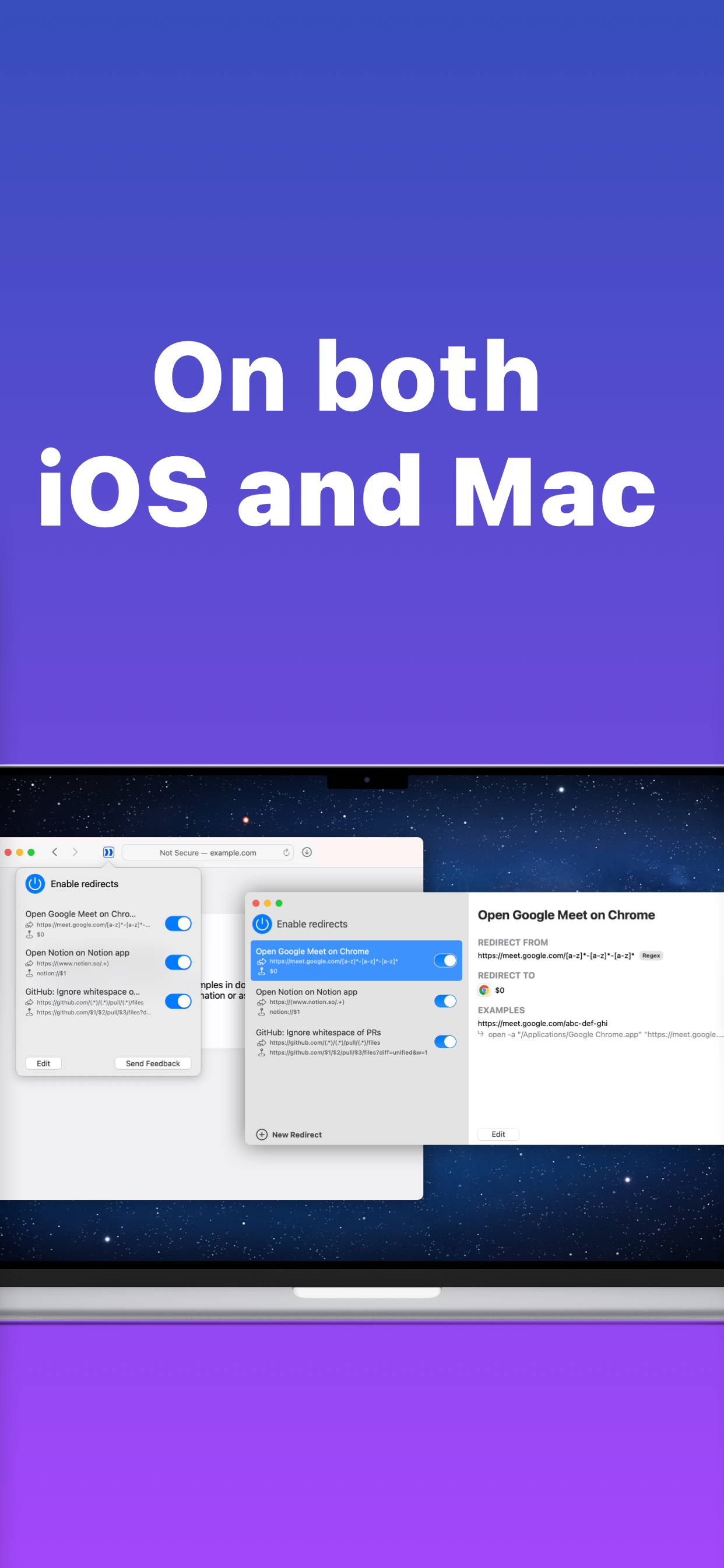 إعادة توجيه الويب لـ Safari (iOS/MacOS) media 3