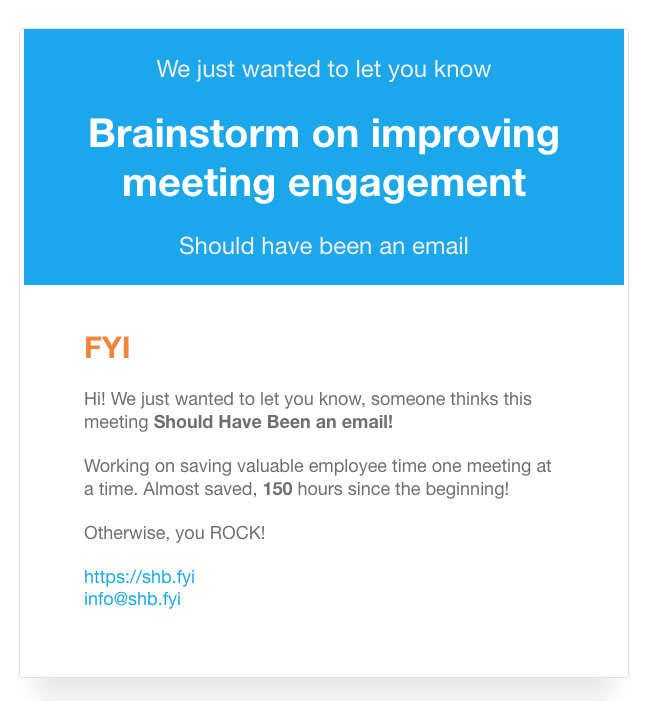 Should Have Been An Email Image