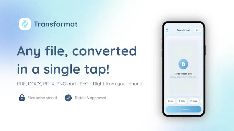 Transformat Turn any file into any file screenshot 1