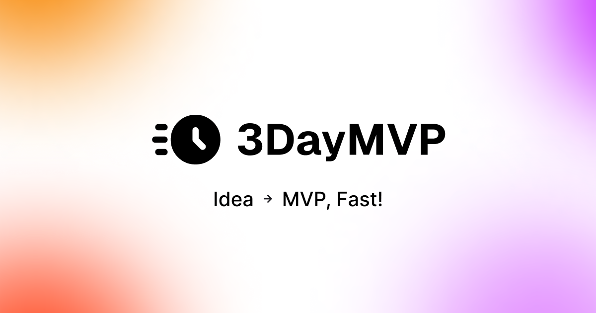 3daymvp - Перейти от идеи к дизайну и продукту за 72 часа медиа 1