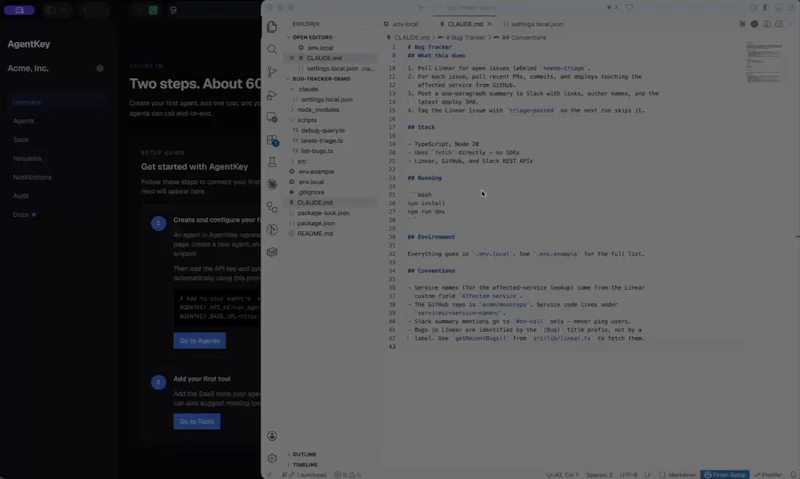 AgentKey — Agent Access Management screenshot 1 (video preview)