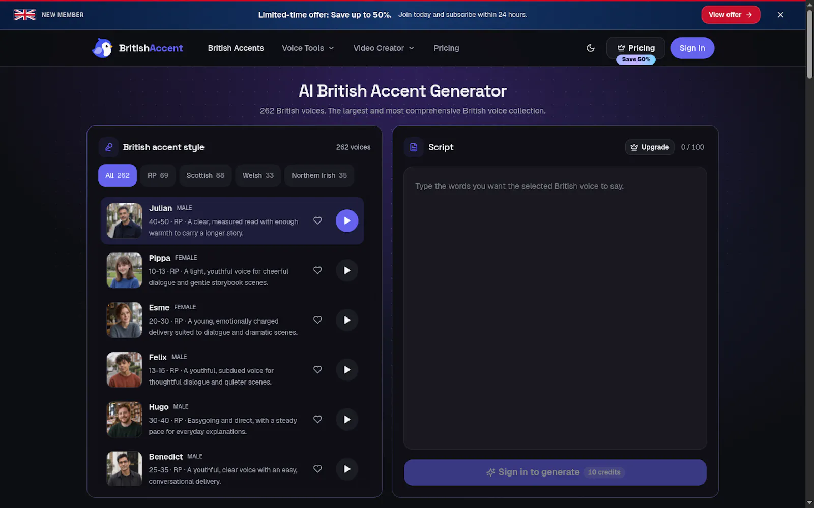 British Accent Generator screenshot 3