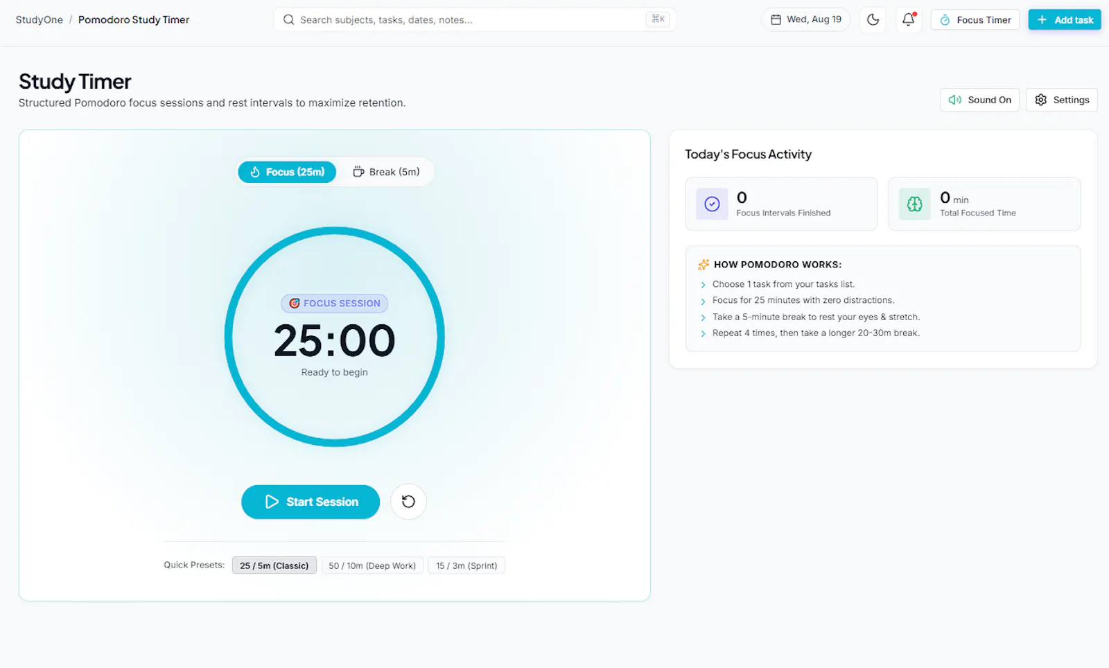 StudyOne screenshot 2