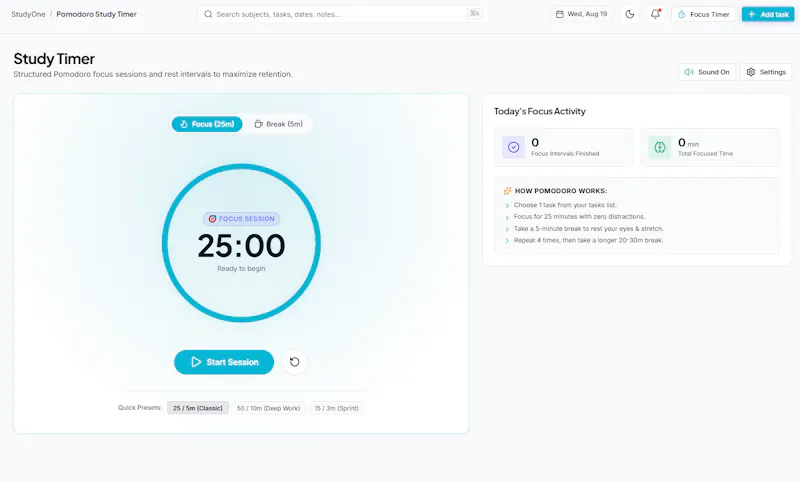 StudyOne screenshot 2