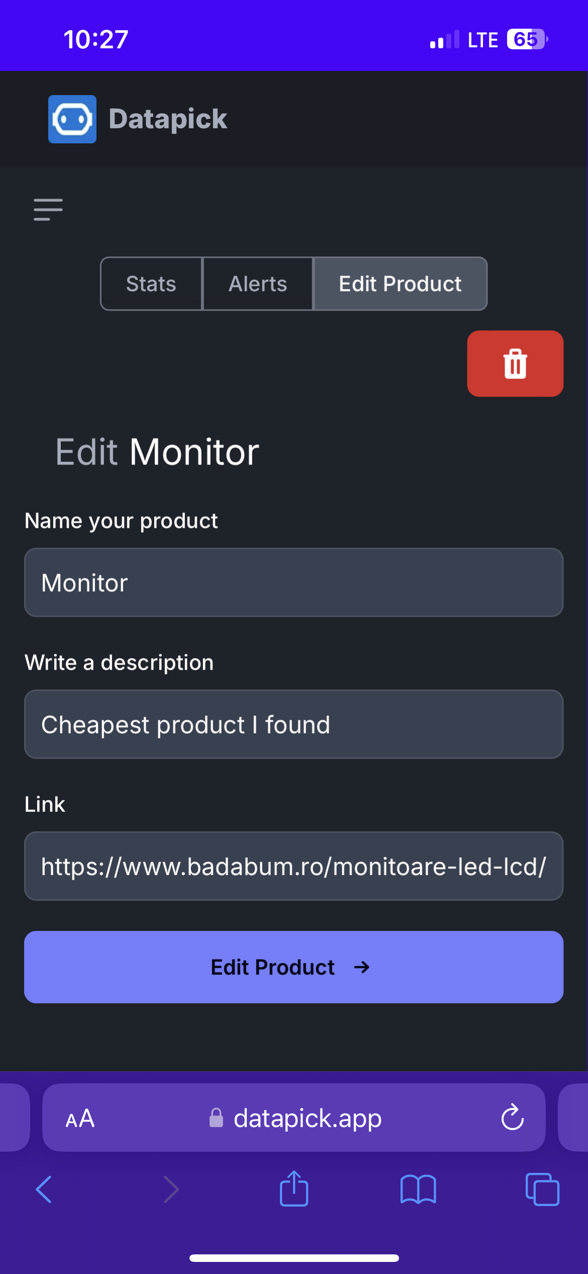 Datapick - Your personal price tracker media 2