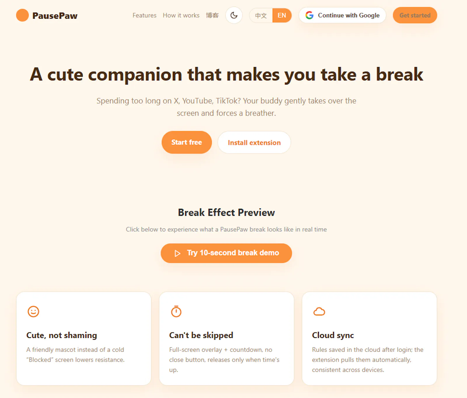 Pause Paw screenshot 1