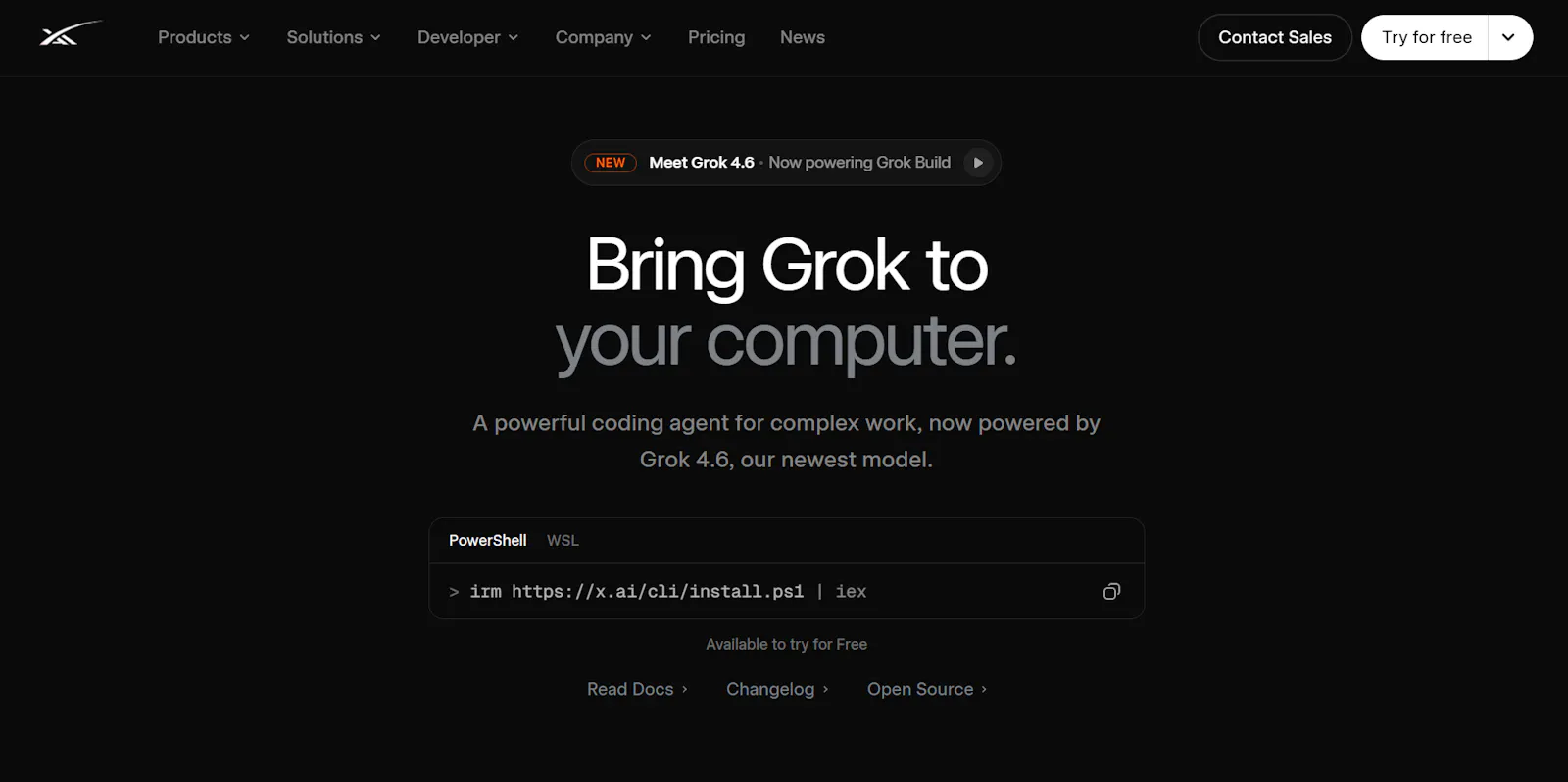 Grok 4.6 screenshot 1