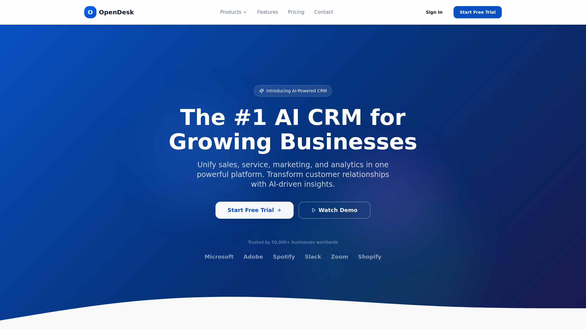 Open Desk Salesforce Technologies  - Main product screenshot demonstrating key features and user interface