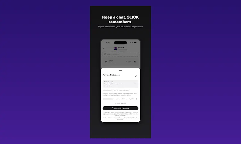 SLICK AI Texting screenshot 2