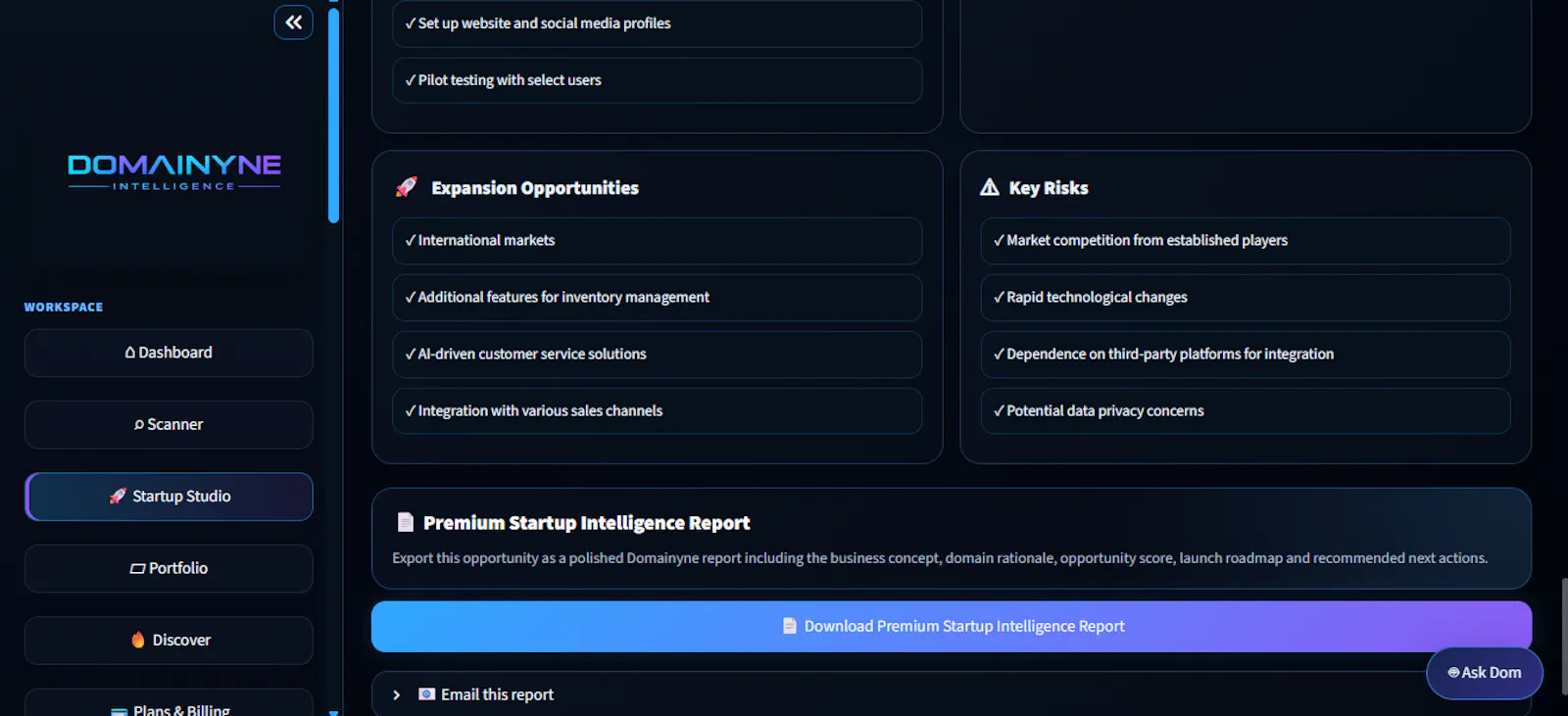 Domainyne Intelligence screenshot 7