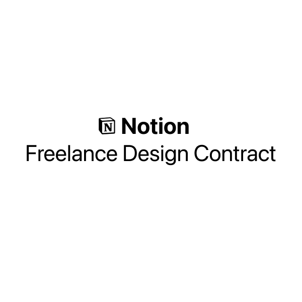 Notie / freelance contract - Krijg toegang tot een gratis freelance -contract in notie. media 1