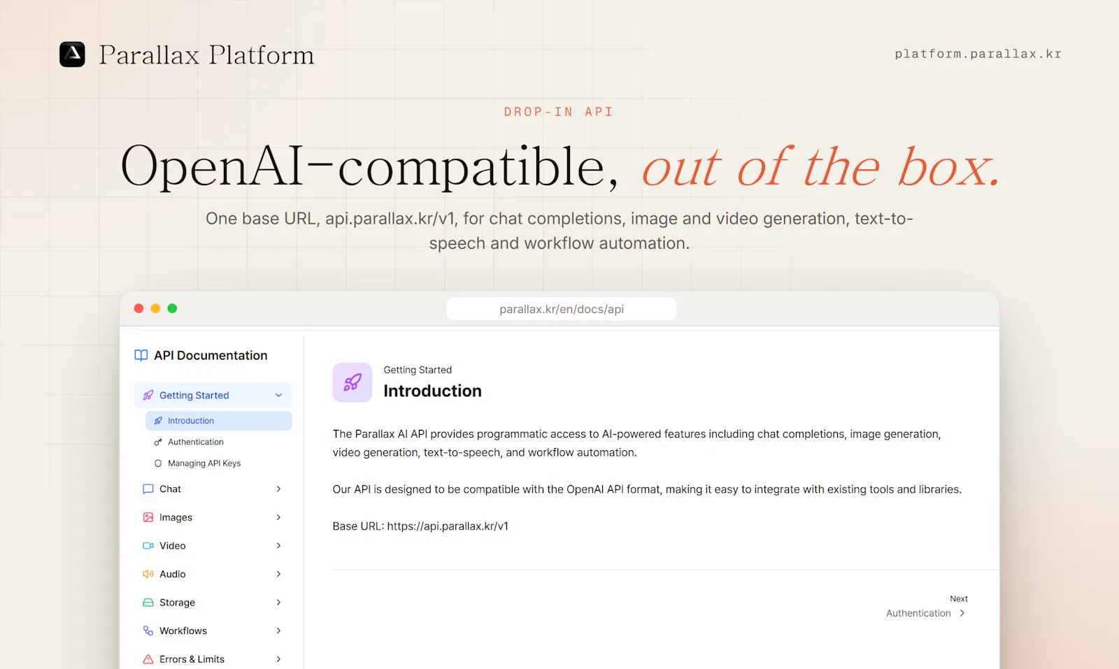 Parallax Platform screenshot 2