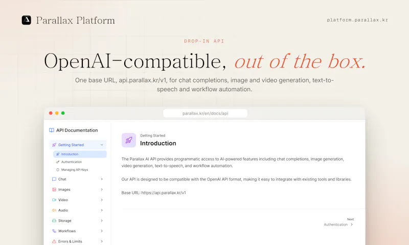 Parallax Platform screenshot 2