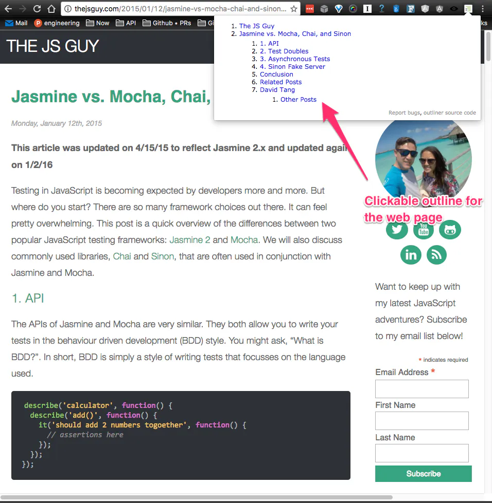 HTML5 Outliner