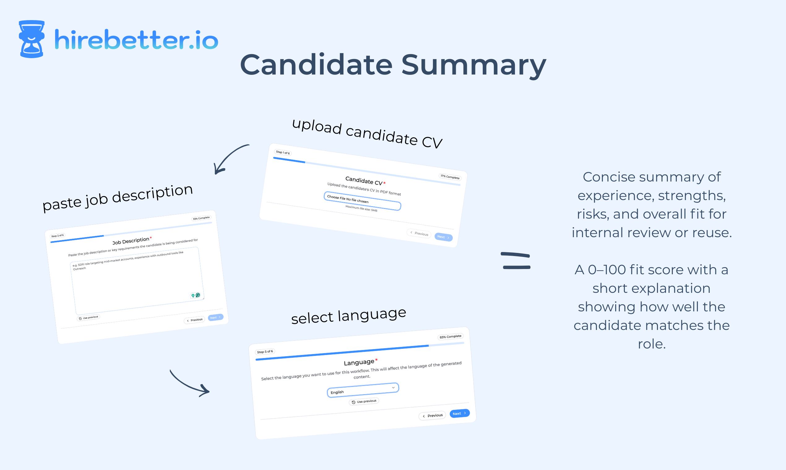 hirebetter.io - Screenshot 4 showing product features and functionality