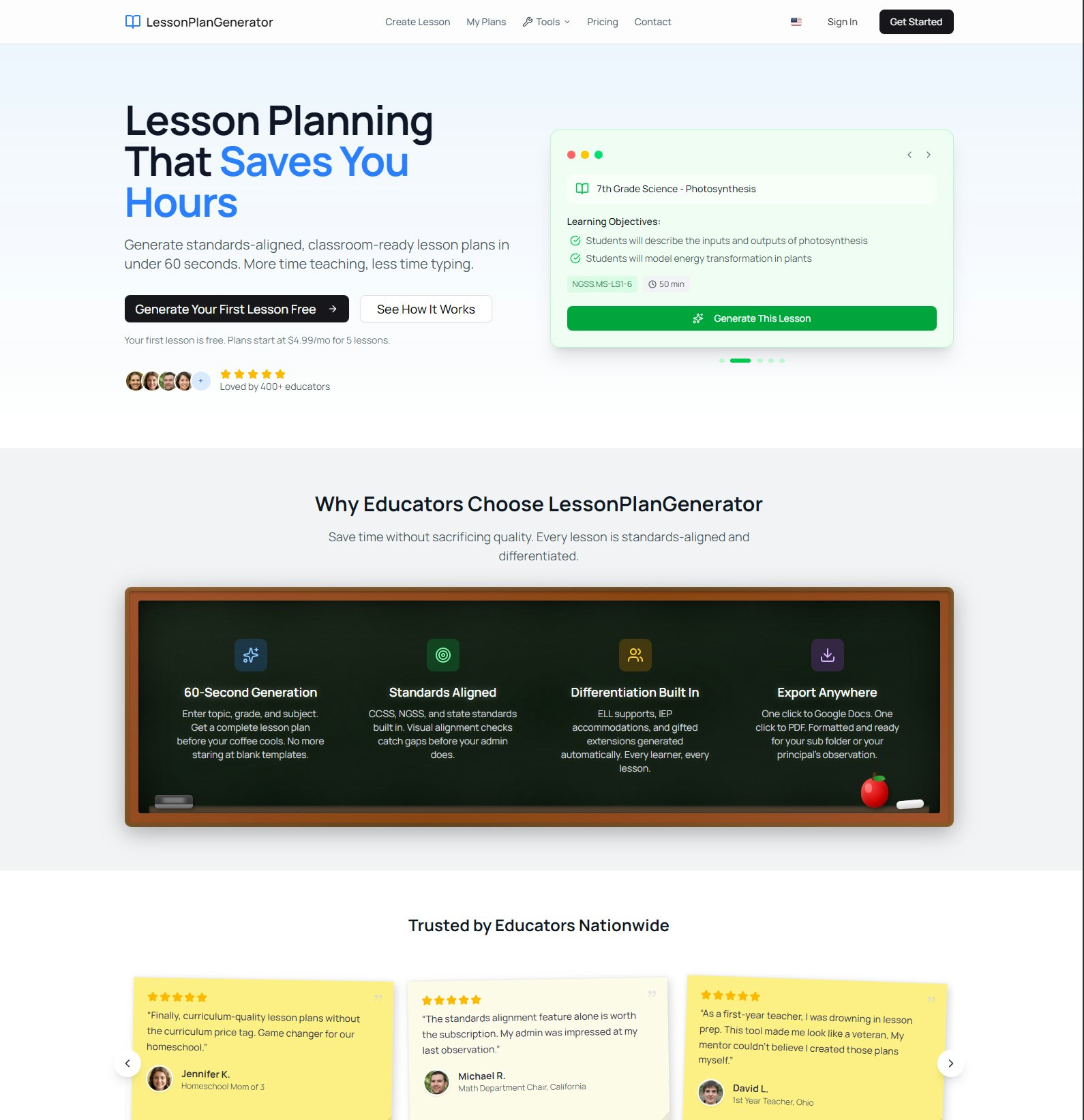 LessonPlanGenerator gallery image