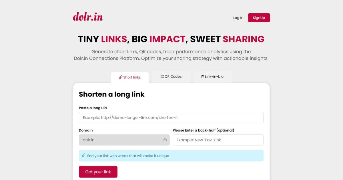 Dolr.in - Gratis - kleine links, grote impact, zoete delen |Dol media 1