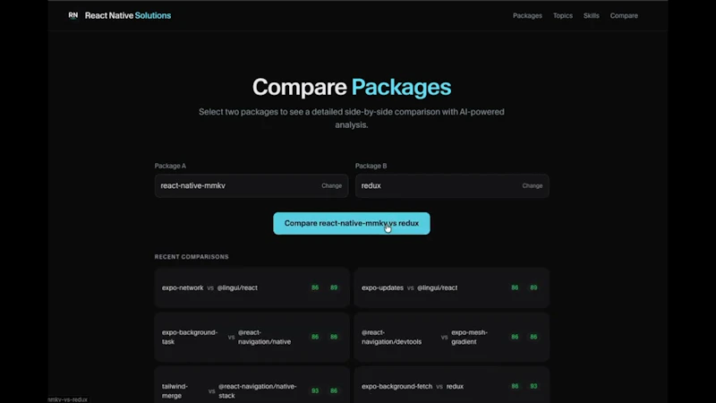 React Native Solutions screenshot 1 (video preview)