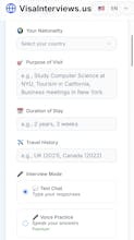 US Visa Interviews with AI gallery image