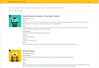 Armchair Expert Media Explorer gallery image
