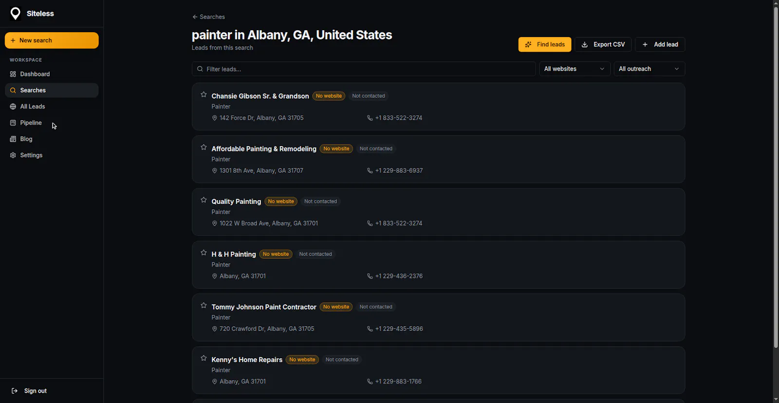 Siteless screenshot 4