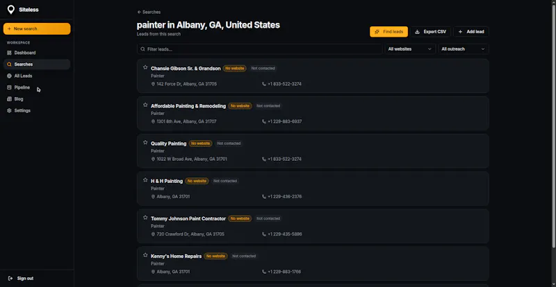 Siteless screenshot 4