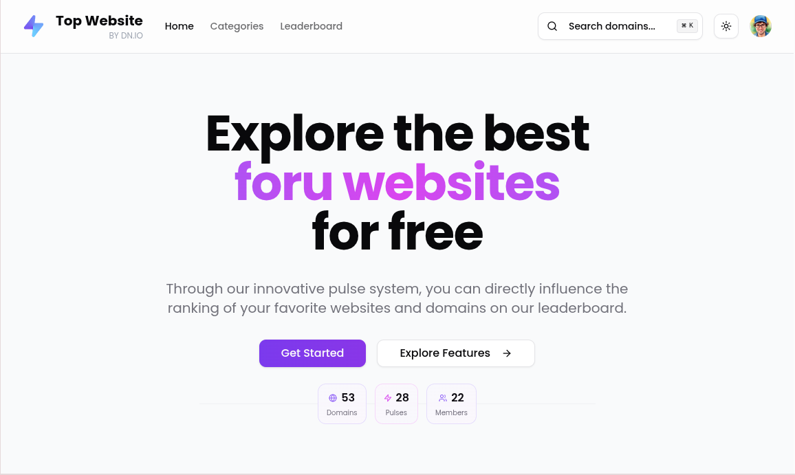 Média Top site Web - Répertoire SaaS gamifié 2