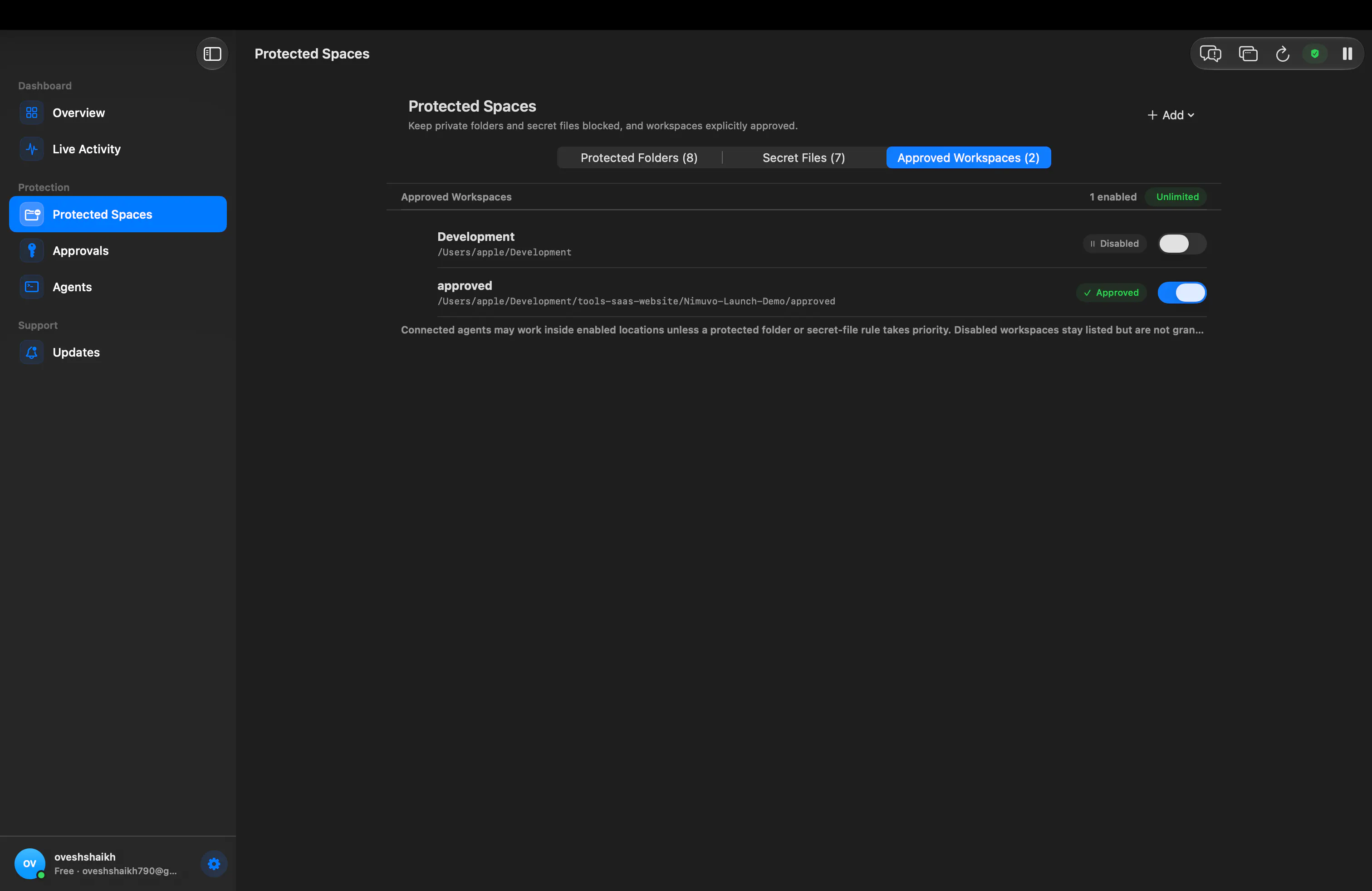 Nimuvo — AI Safety Layer for macOS gallery image