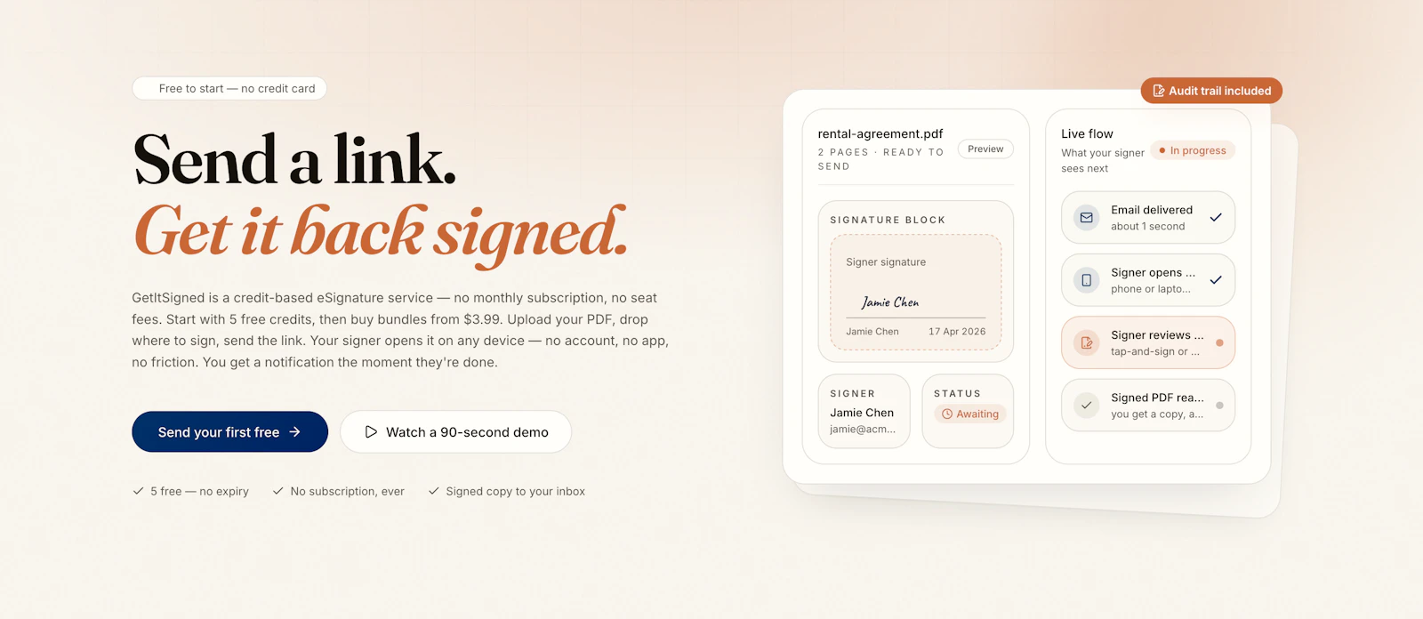 GetItSigned screenshot 1