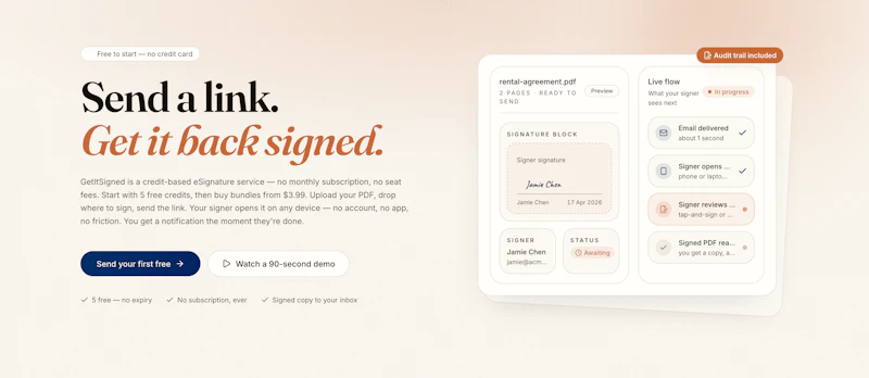GetItSigned screenshot 1