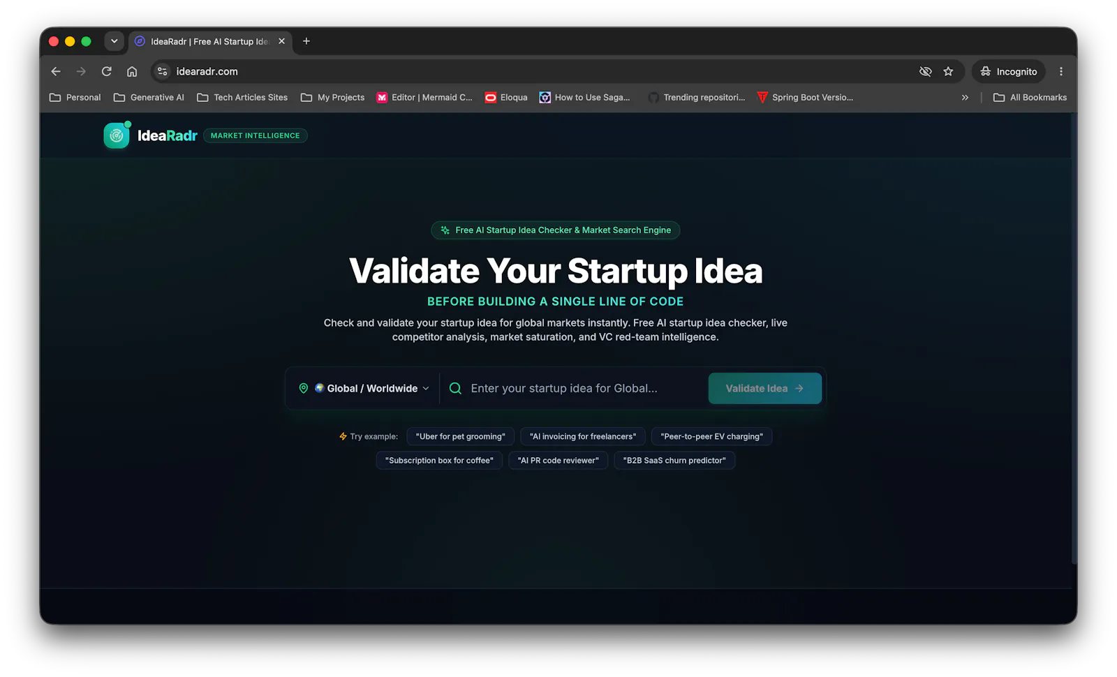 IdeaRadr (Idea Radar) screenshot 1