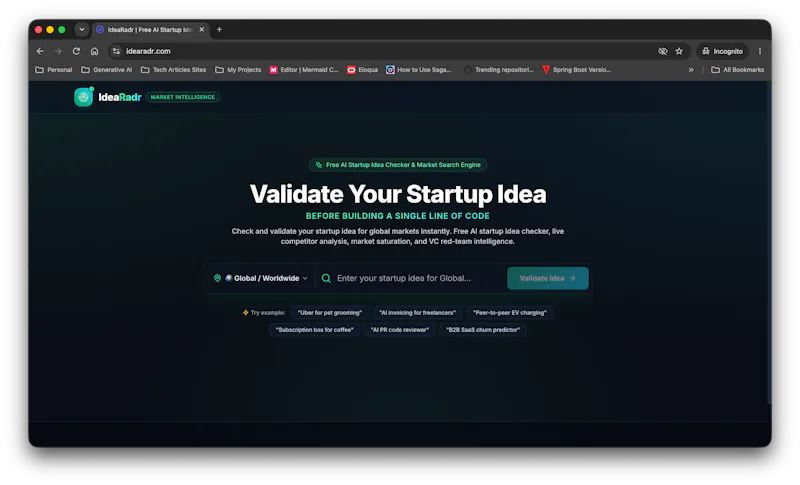 IdeaRadr (Idea Radar) screenshot 1