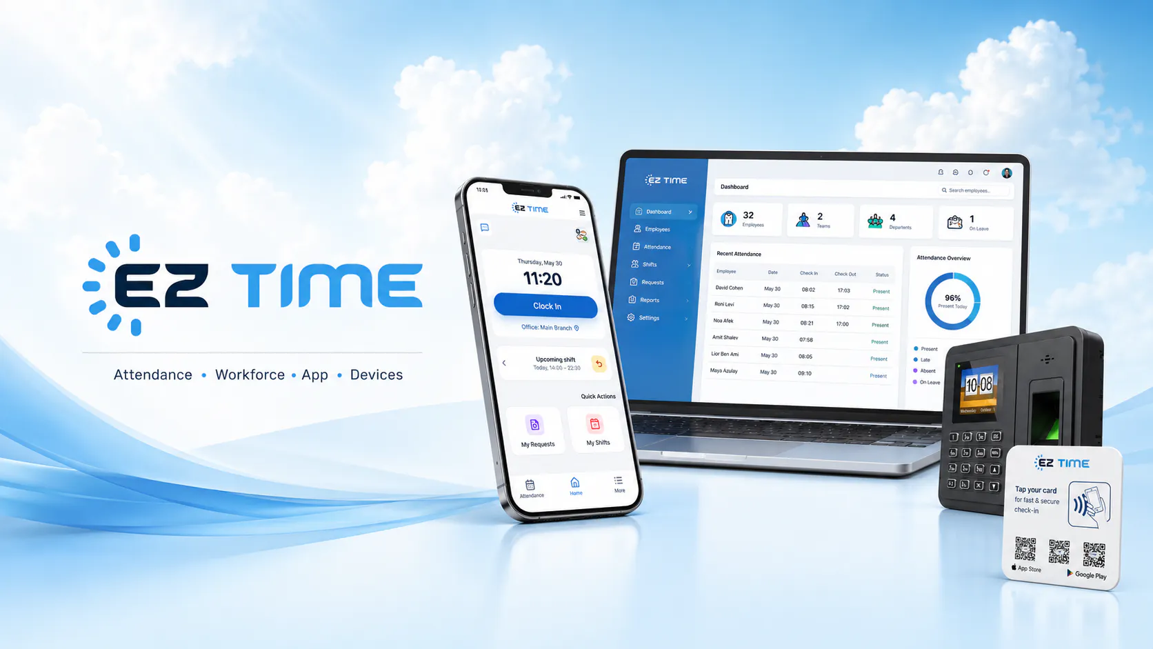 EZTime - Attendance clock gallery image