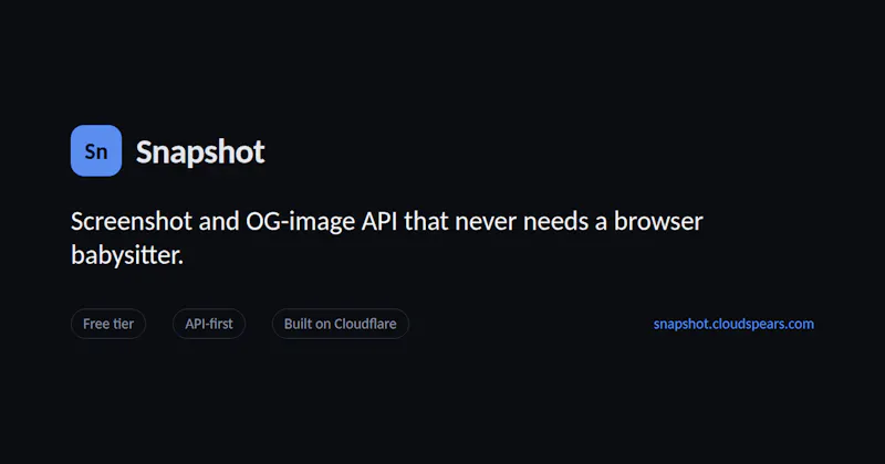 Snapshot — Screenshot and OG screenshot 3