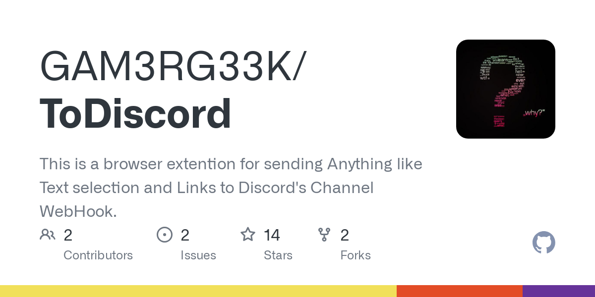 Todiscord - Небольшое расширение браузера для отправки вещей в Discord медиа 1