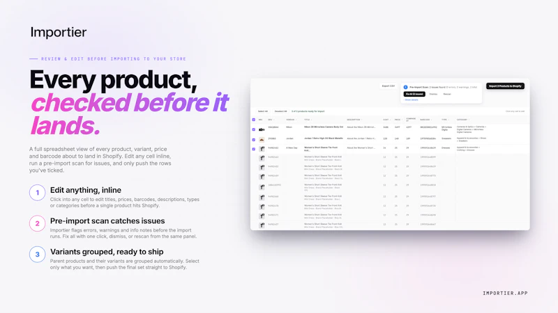 Importier: AI Product Import for Shopify screenshot 3