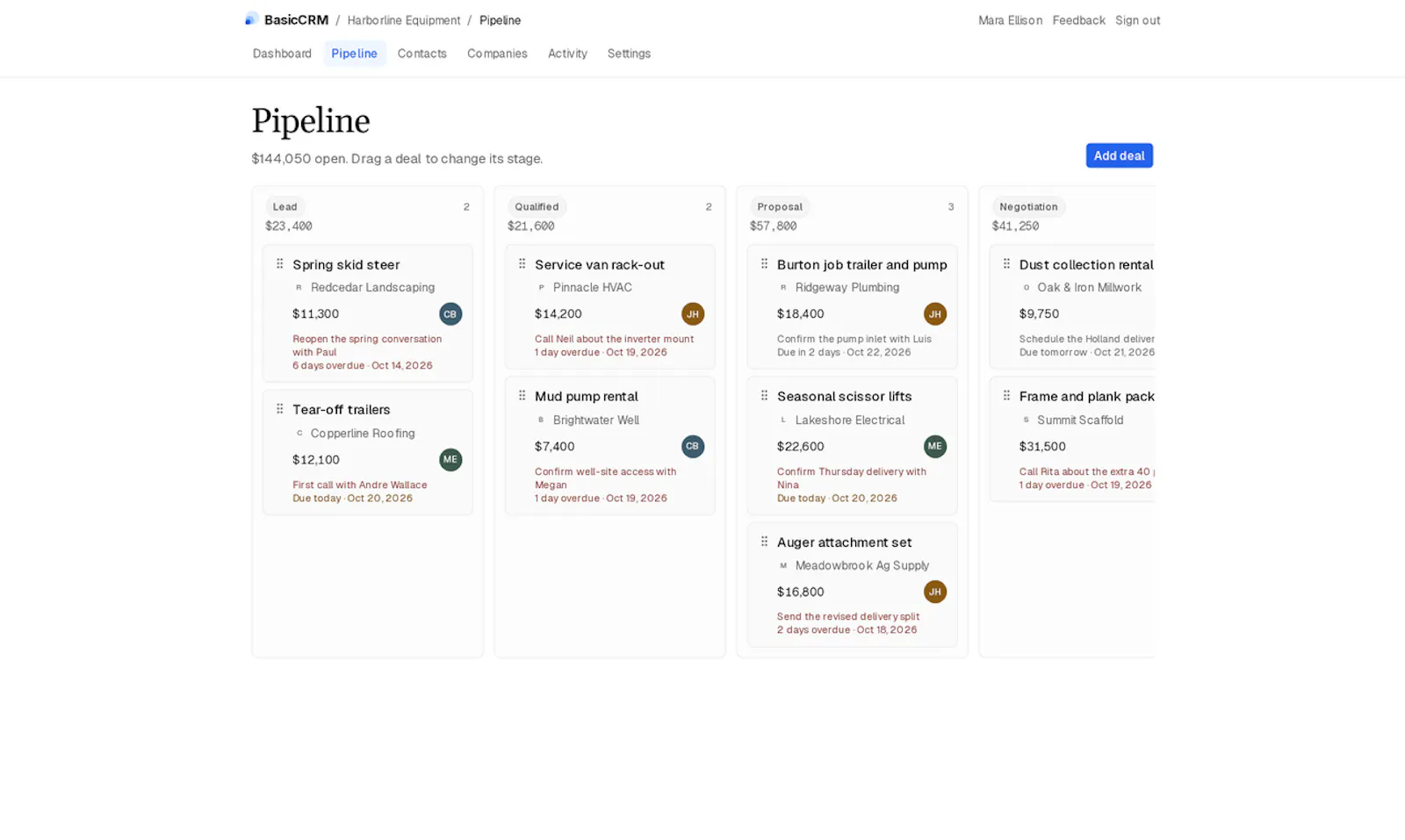 BasicCRM screenshot 5