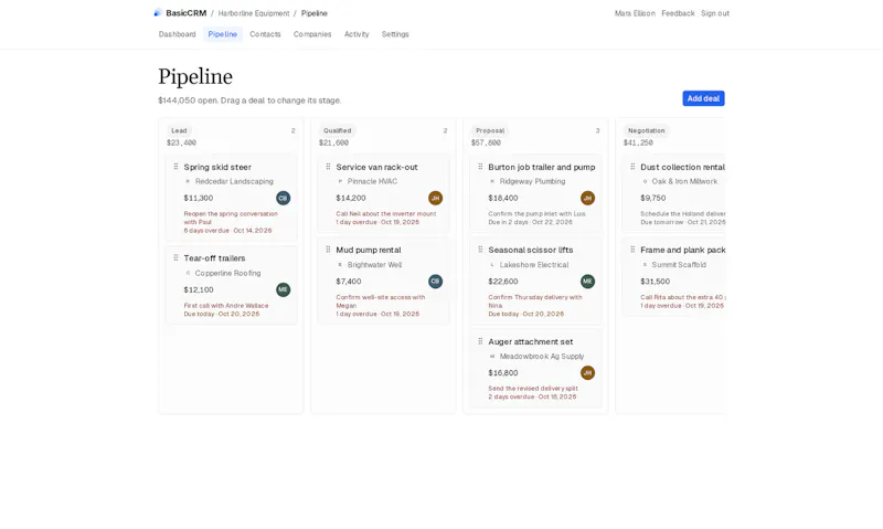BasicCRM screenshot 5