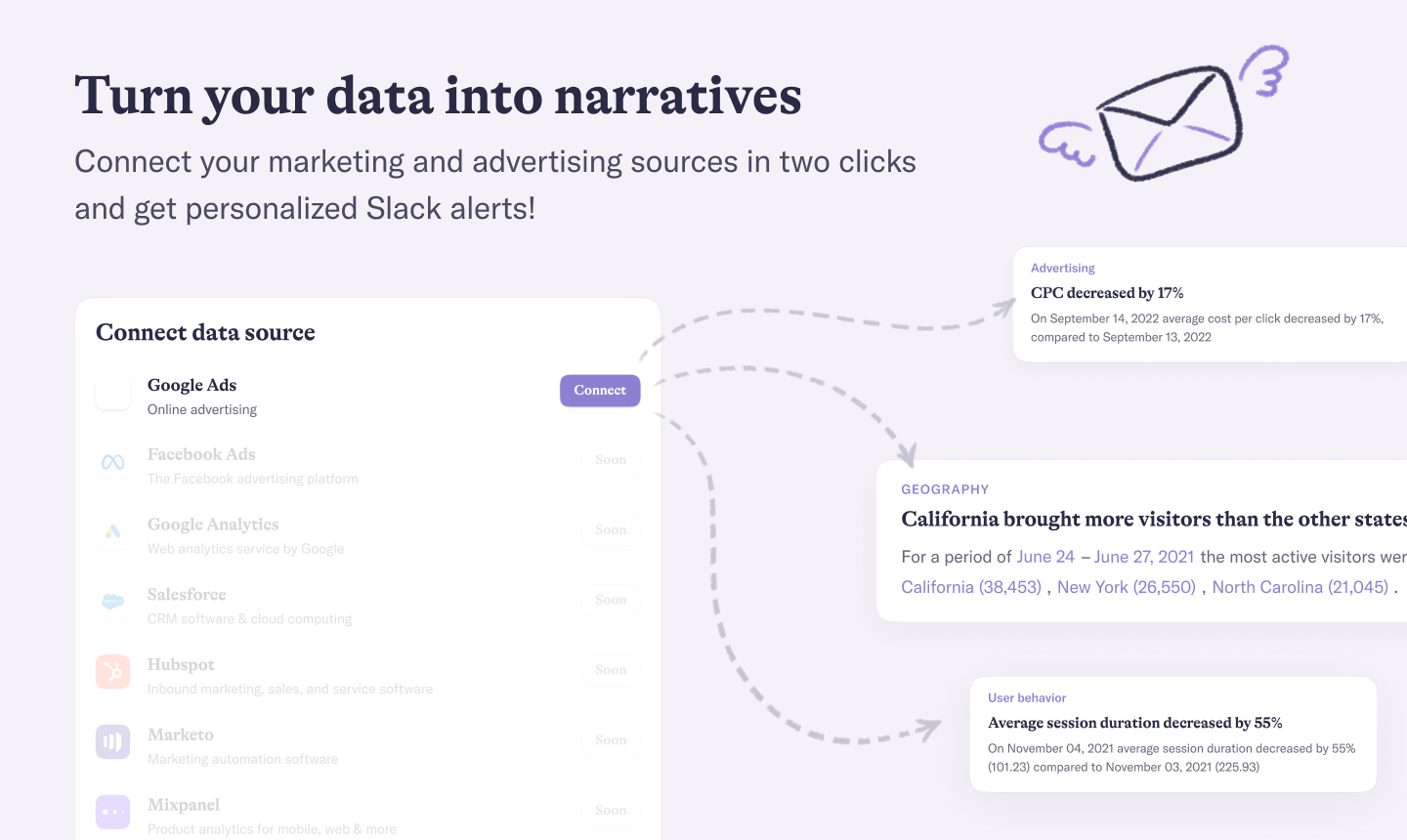 敘事bi for Slack - 在Slack中獲得自動營銷見解 media 2