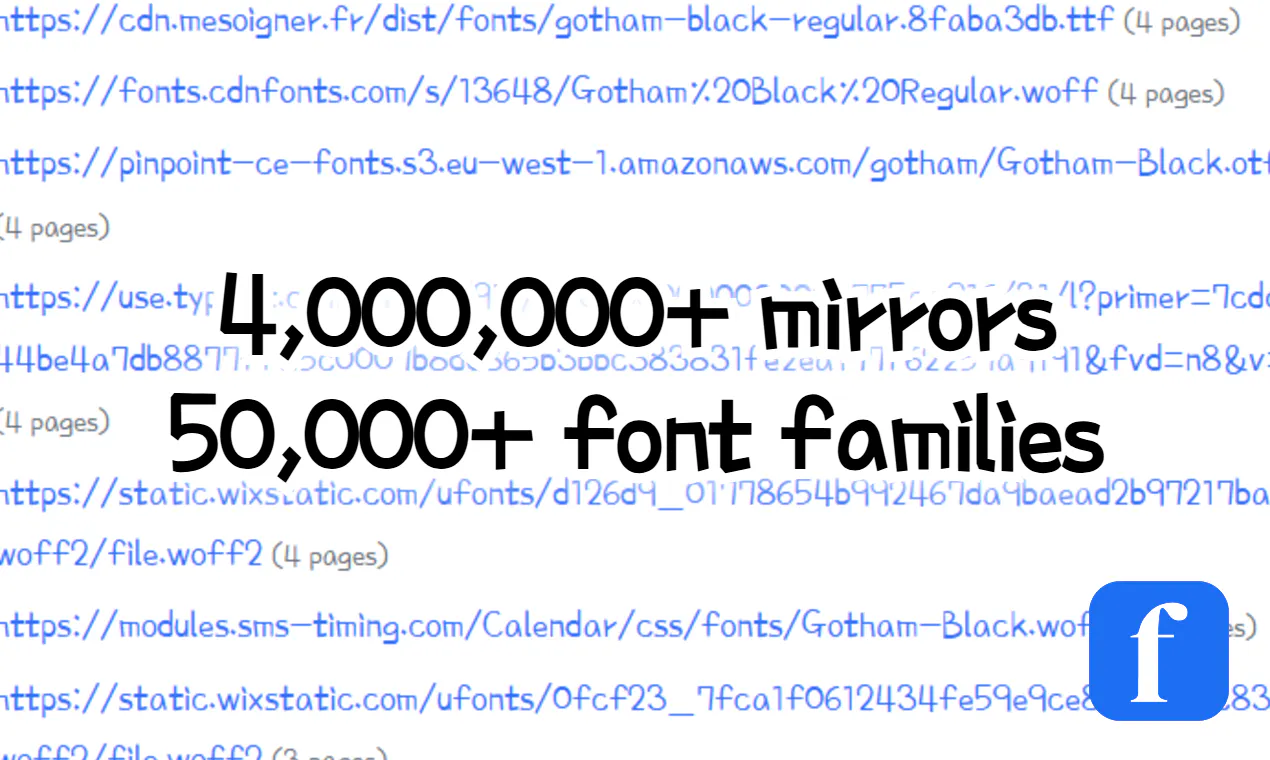 LiterallyEveryFont gallery image