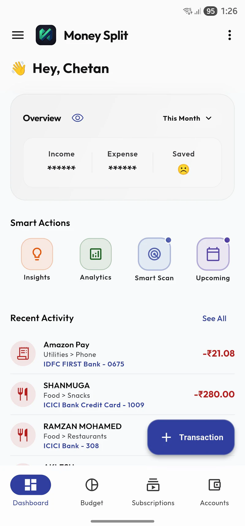 MoneySplit screenshot 1
