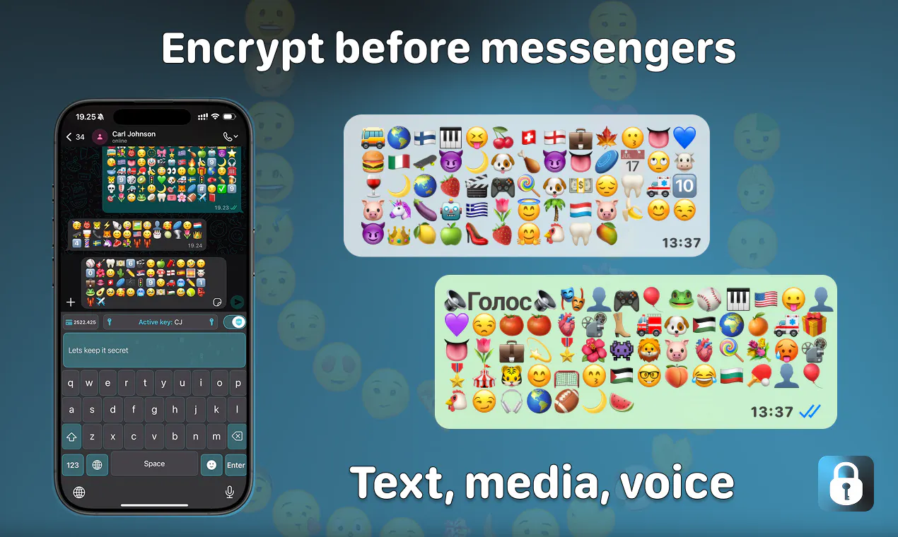 Enigma X: Encrypt before messengers のプロダクトバナー