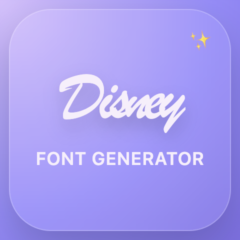 Disney Font Generator