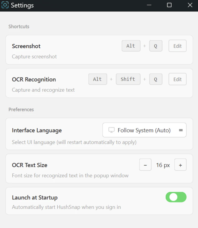 HushSnap · Silent Screenshot & OCR screenshot 4